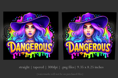 Halloween Tumbler Wrap, Dangerous Halloween Witch Wrap, t150 Product Image 3