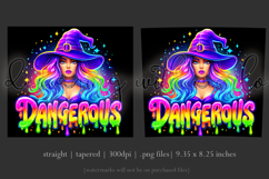 Halloween Tumbler Wrap, Dangerous Halloween Witch Wrap, t151 Product Image 3