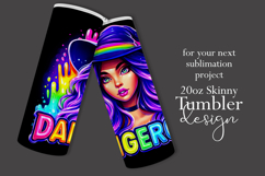 Halloween Tumbler Wrap, Dangerous Halloween Witch Wrap, t152 Product Image 2