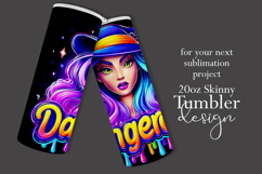 Halloween Tumbler Wrap, Dangerous Halloween Witch Wrap, t153 Product Image 2