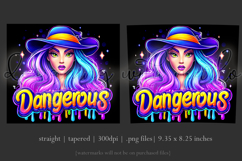 Halloween Tumbler Wrap, Dangerous Halloween Witch Wrap, t153 Product Image 3