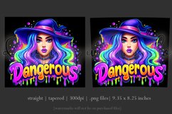 Halloween Tumbler Wrap, Dangerous Halloween Witch Wrap, t154 Product Image 3