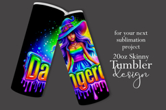 Halloween Tumbler Wrap, Dangerous Halloween Witch Wrap, t155 Product Image 2