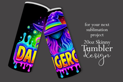 Halloween Tumbler Wrap, Dangerous Halloween Witch Wrap, t156 Product Image 2