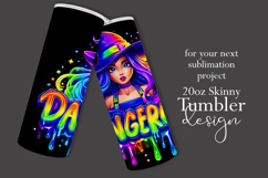 Halloween Tumbler Wrap, Dangerous Halloween Witch Wrap, t157 Product Image 2