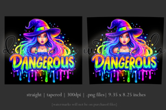 Halloween Tumbler Wrap, Dangerous Halloween Witch Wrap, t157 Product Image 3