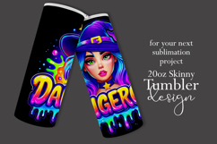 Halloween Tumbler Wrap, Dangerous Halloween Witch Wrap, t158 Product Image 2