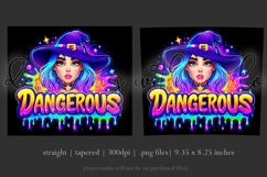 Halloween Tumbler Wrap, Dangerous Halloween Witch Wrap, t158 Product Image 3