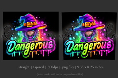 Halloween Tumbler Wrap, Dangerous Halloween Witch Wrap, t159 Product Image 3