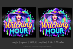 Halloween Tumbler Wrap, Colorful Witch Tumbler Wrap, t16 Product Image 3