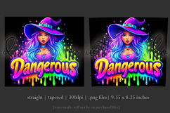 Halloween Tumbler Wrap, Dangerous Halloween Witch Wrap, t161 Product Image 3