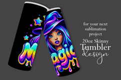 Halloween Tumbler Wrap, Magical Halloween Witch Wrap, t162 Product Image 2