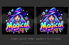 Halloween Tumbler Wrap, Magical Halloween Witch Wrap, t162 Product Image 3