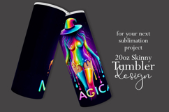 Halloween Tumbler Wrap, Magical Halloween Witch Wrap, t164 Product Image 2