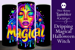 Halloween Tumbler Wrap, Magical Halloween Witch Wrap, t165 Product Image 1