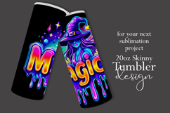 Halloween Tumbler Wrap, Magical Halloween Witch Wrap, t167 Product Image 2