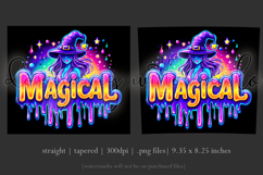 Halloween Tumbler Wrap, Magical Halloween Witch Wrap, t167 Product Image 3