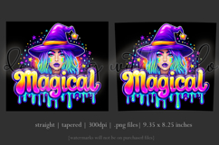 Halloween Tumbler Wrap, Magical Halloween Witch Wrap, t168 Product Image 3