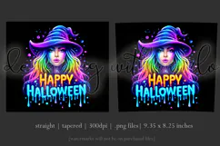 Halloween Tumbler Wrap, Colorful Witch Tumbler Wrap, t17 Product Image 3
