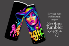 Halloween Tumbler Wrap, Magical Halloween Witch Wrap, t170 Product Image 2