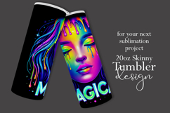 Halloween Tumbler Wrap, Magical Halloween Witch Wrap, t171 Product Image 2