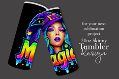 Halloween Tumbler Wrap, Magical Halloween Witch Wrap, t172 Product Image 2