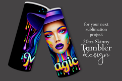 Halloween Tumbler Wrap, Magical Halloween Witch Wrap, t173 Product Image 2