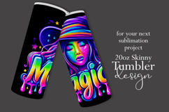 Halloween Tumbler Wrap, Magical Halloween Witch Wrap, t174 Product Image 2