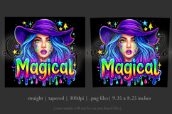 Halloween Tumbler Wrap, Magical Halloween Witch Wrap, t175 Product Image 3