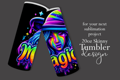 Halloween Tumbler Wrap, Magical Halloween Witch Wrap, t176 Product Image 2