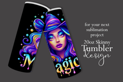 Halloween Tumbler Wrap, Magical Halloween Witch Wrap, t177 Product Image 2