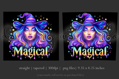 Halloween Tumbler Wrap, Magical Halloween Witch Wrap, t177 Product Image 3