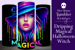 Halloween Tumbler Wrap, Magical Halloween Witch Wrap, t178 Product Image 1