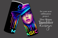 Halloween Tumbler Wrap, Magical Halloween Witch Wrap, t178 Product Image 2