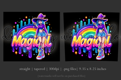 Halloween Tumbler Wrap, Magical Halloween Witch Wrap, t179 Product Image 3