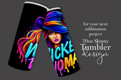 Halloween Tumbler Wrap, Wicked Woman Witch Tumbler, t181 Product Image 2