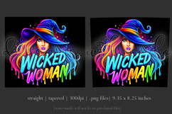 Halloween Tumbler Wrap, Wicked Woman Witch Tumbler, t181 Product Image 3