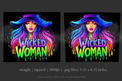 Halloween Tumbler Wrap, Wicked Woman Witch Tumbler, t184 Product Image 3