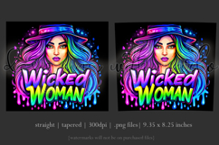 Halloween Tumbler Wrap, Wicked Woman Witch Tumbler, t185 Product Image 3