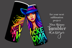Halloween Tumbler Wrap, Wicked Woman Witch Tumbler, t186 Product Image 2