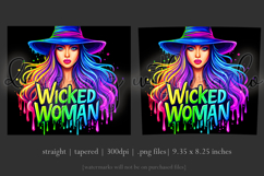 Halloween Tumbler Wrap, Wicked Woman Witch Tumbler, t186 Product Image 3