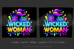 Halloween Tumbler Wrap, Wicked Woman Witch Tumbler, t187 Product Image 3