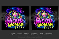 Halloween Tumbler Wrap, Wicked Woman Witch Tumbler, t188 Product Image 3