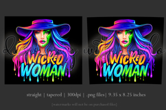 Halloween Tumbler Wrap, Wicked Woman Witch Tumbler, t189 Product Image 3