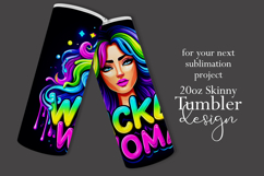 Halloween Tumbler Wrap, Wicked Woman Witch Tumbler, t191 Product Image 2