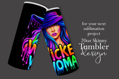 Halloween Tumbler Wrap, Wicked Woman Witch Tumbler, t194 Product Image 2