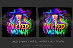 Halloween Tumbler Wrap, Wicked Woman Witch Tumbler, t194 Product Image 3