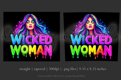 Halloween Tumbler Wrap, Wicked Woman Witch Tumbler, t196 Product Image 3