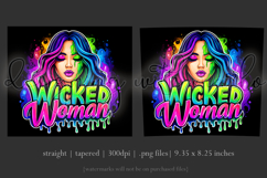 Halloween Tumbler Wrap, Wicked Woman Witch Tumbler, t197 Product Image 3