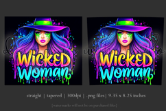 Halloween Tumbler Wrap, Wicked Woman Witch Tumbler, t199 Product Image 3